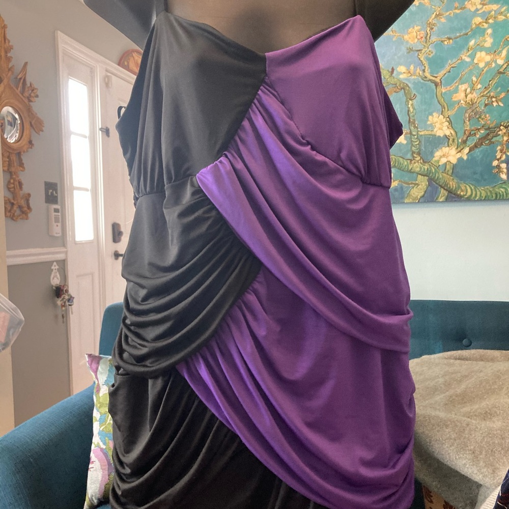 Torrid black and purple dress